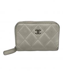 CHANEL（シャネル）の古着「クラシックジップコインパース」｜ホワイト