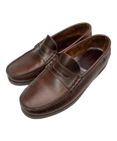 PARABOOT（パラブーツ）PARABOOT (パラブーツ) デッキローファー CORAUX ブラウン サイズ:SIZE 5 1/2の古着・服飾アイテム