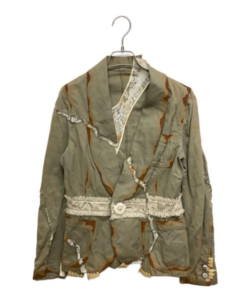 UNDERCOVER（アンダーカバー）UNDERCOVER (アンダーカバー) 目玉 レース デザインジャケット カーキ サイズ:SIZE 1の古着・服飾アイテム