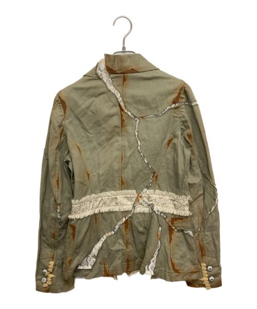 UNDERCOVER（アンダーカバー）UNDERCOVER (アンダーカバー) 目玉 レース デザインジャケット カーキ サイズ:SIZE 1の古着・服飾アイテム
