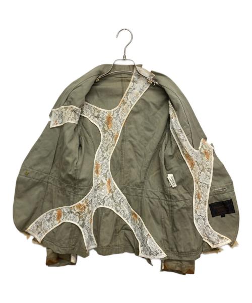 UNDERCOVER（アンダーカバー）UNDERCOVER (アンダーカバー) 目玉 レース デザインジャケット カーキ サイズ:SIZE 1の古着・服飾アイテム