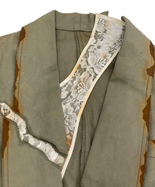 UNDERCOVER（アンダーカバー）UNDERCOVER (アンダーカバー) 目玉 レース デザインジャケット カーキ サイズ:SIZE 1の古着・服飾アイテム