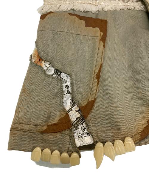 UNDERCOVER（アンダーカバー）UNDERCOVER (アンダーカバー) 目玉 レース デザインジャケット カーキ サイズ:SIZE 1の古着・服飾アイテム