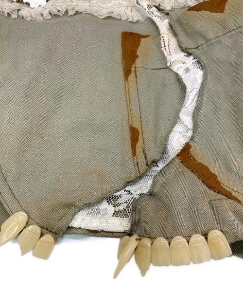 UNDERCOVER（アンダーカバー）UNDERCOVER (アンダーカバー) 目玉 レース デザインジャケット カーキ サイズ:SIZE 1の古着・服飾アイテム