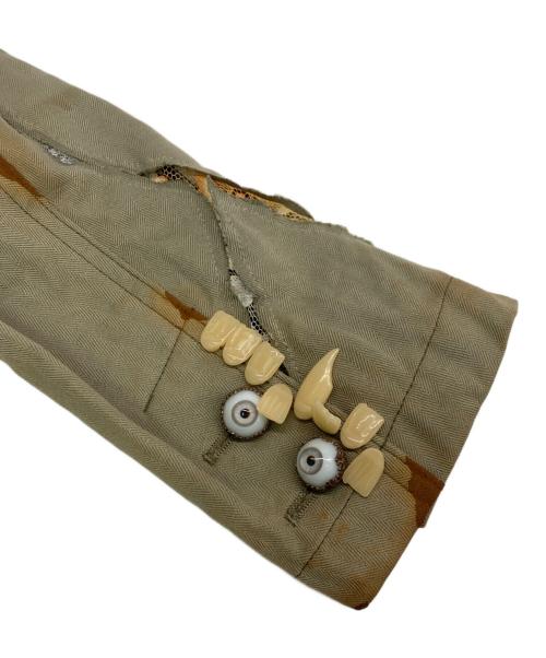 UNDERCOVER（アンダーカバー）UNDERCOVER (アンダーカバー) 目玉 レース デザインジャケット カーキ サイズ:SIZE 1の古着・服飾アイテム