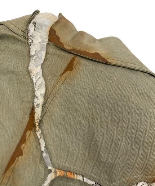 UNDERCOVER（アンダーカバー）UNDERCOVER (アンダーカバー) 目玉 レース デザインジャケット カーキ サイズ:SIZE 1の古着・服飾アイテム