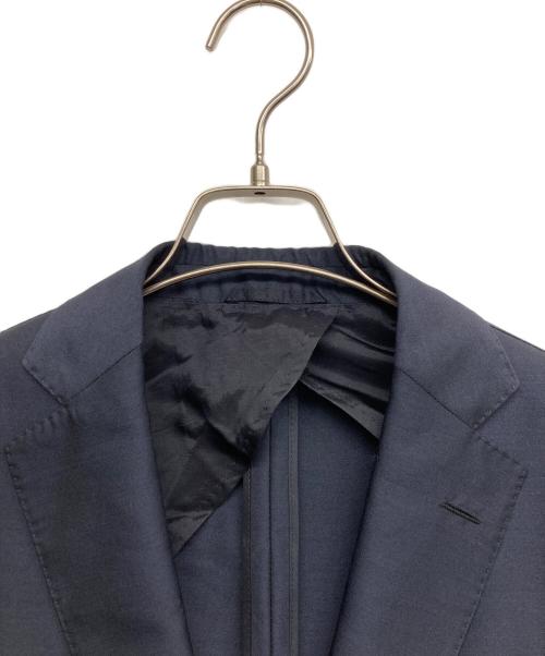 BOSS HUGO BOSS（ボス ヒューゴボス）BOSS HUGO BOSS (ボス ヒューゴボス) シルクウールセットアップスーツ ネイビー サイズ:48の古着・服飾アイテム