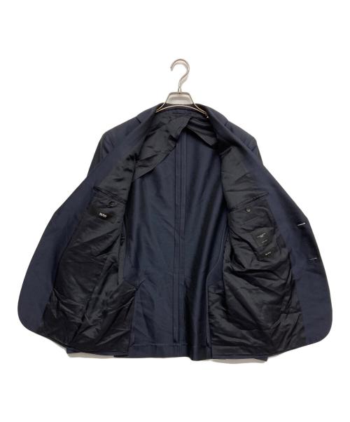 BOSS HUGO BOSS（ボス ヒューゴボス）BOSS HUGO BOSS (ボス ヒューゴボス) シルクウールセットアップスーツ ネイビー サイズ:48の古着・服飾アイテム