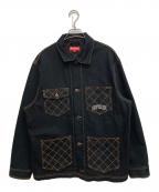 SUPREMEシュプリーム）の古着「Diamond Stitch Denim Chore Coat」｜ブラック