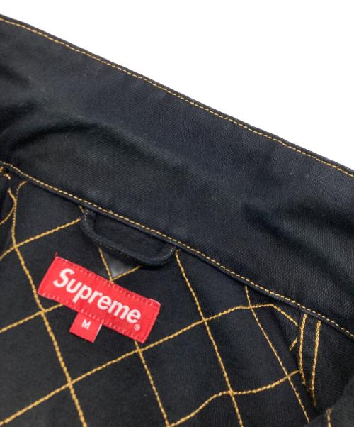 SUPREME（シュプリーム）Supreme (シュプリーム) Diamond Stitch Denim Chore Coat ブラック サイズ:SIZE Mの古着・服飾アイテム
