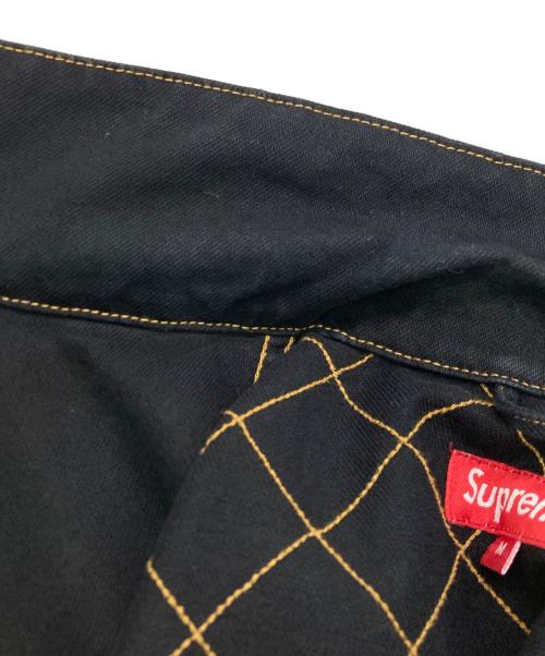 SUPREME（シュプリーム）Supreme (シュプリーム) Diamond Stitch Denim Chore Coat ブラック サイズ:SIZE Mの古着・服飾アイテム