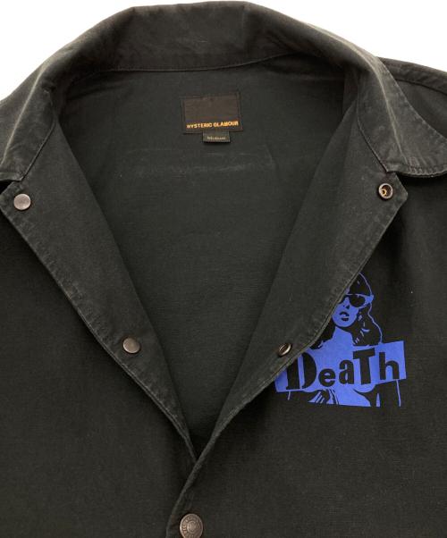 Hysteric Glamour（ヒステリックグラマー）Hysteric Glamour (ヒステリックグラマー) DEATH ワークジャケット ブラック サイズ:SIZE Mの古着・服飾アイテム