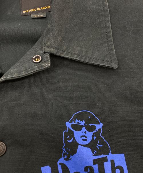 Hysteric Glamour（ヒステリックグラマー）Hysteric Glamour (ヒステリックグラマー) DEATH ワークジャケット ブラック サイズ:SIZE Mの古着・服飾アイテム