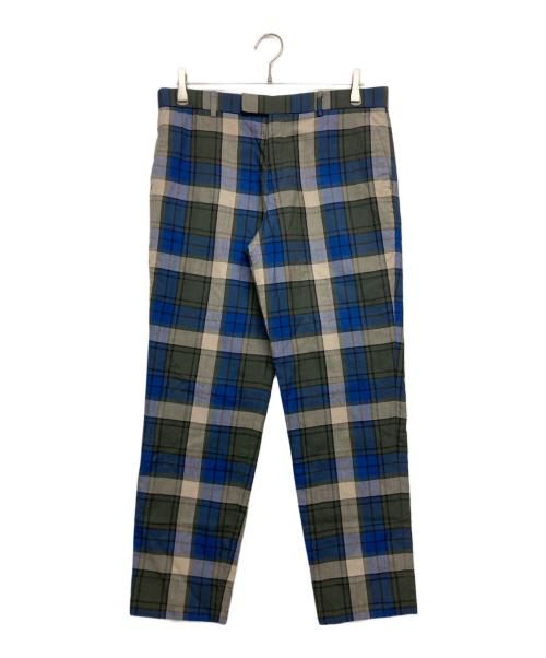 Vivienne Westwood man（ヴィヴィアン ウェストウッド マン）Vivienne Westwood man (ヴィヴィアン ウェストウッド マン) チェックスラックス ブルー×グリーン サイズ:SIZE 48の古着・服飾アイテム