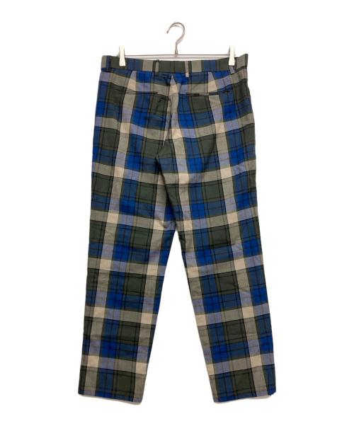Vivienne Westwood man（ヴィヴィアン ウェストウッド マン）Vivienne Westwood man (ヴィヴィアン ウェストウッド マン) チェックスラックス ブルー×グリーン サイズ:SIZE 48の古着・服飾アイテム