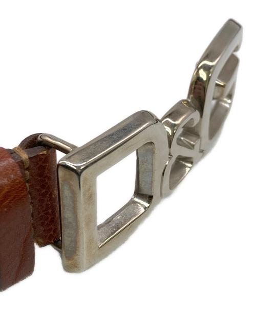 DOLCE & GABBANA（ドルチェ＆ガッバーナ）DOLCE & GABBANA (ドルチェ＆ガッバーナ) レザーベルト ブラウン サイズ:実寸サイズをご参照下さい。の古着・服飾アイテム