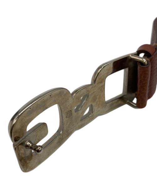 DOLCE & GABBANA（ドルチェ＆ガッバーナ）DOLCE & GABBANA (ドルチェ＆ガッバーナ) レザーベルト ブラウン サイズ:実寸サイズをご参照下さい。の古着・服飾アイテム