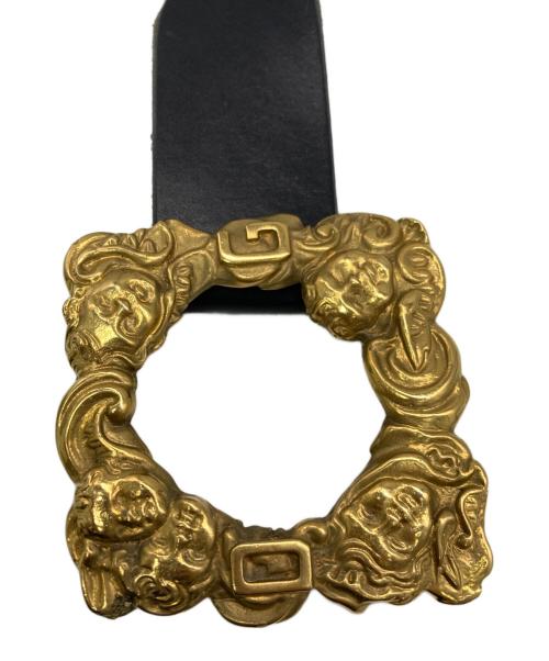 DOLCE & GABBANA（ドルチェ＆ガッバーナ）DOLCE & GABBANA (ドルチェ＆ガッバーナ) エンジェルバロックバックル レザーベルト ブラック サイズ:実寸サイズをご参照下さい。の古着・服飾アイテム