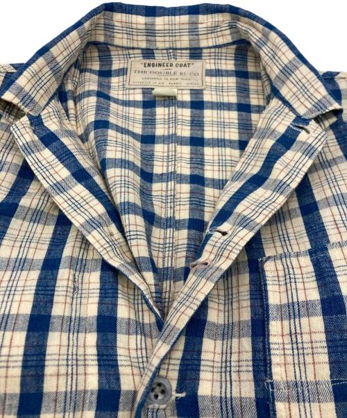 RRL（ダブルアールエル）RRL (ダブルアールエル) ENGINEER COAT ブルー×ホワイト サイズ:SIZE Sの古着・服飾アイテム
