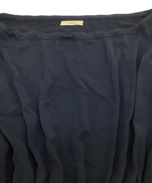 CELINE（セリーヌ）CELINE (セリーヌ) リボンウエストゴムワンピース ネイビー サイズ:SIZE 38の古着・服飾アイテム