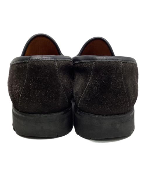 GUCCI（グッチ）GUCCI (グッチ) ホースビット スエードローファー ブラック サイズ:SIZE 6　2/1の古着・服飾アイテム