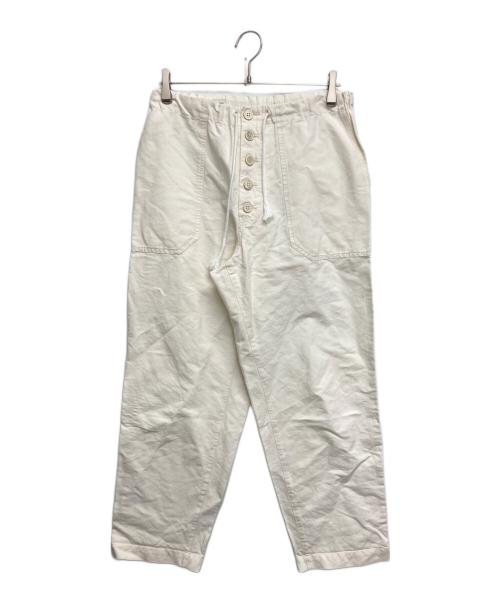 DRIES VAN NOTEN（ドリスヴァンノッテン）DRIES VAN NOTEN (ドリスヴァンノッテン) ワイドデニムパンツ ホワイト サイズ:SIZE Sの古着・服飾アイテム