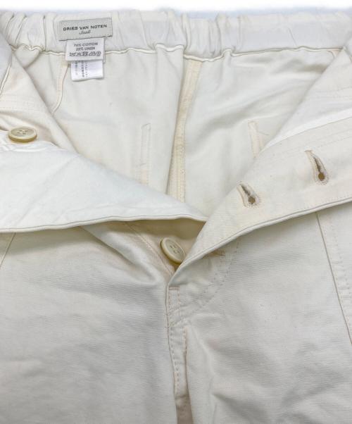 DRIES VAN NOTEN（ドリスヴァンノッテン）DRIES VAN NOTEN (ドリスヴァンノッテン) ワイドデニムパンツ ホワイト サイズ:SIZE Sの古着・服飾アイテム