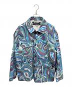 jacquemusジャックムス）の古着「Pescadou printed denim jacket」｜パープル×ブルー