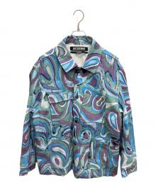 jacquemus（ジャックムス）の古着「Pescadou printed denim jacket」｜パープル×ブルー