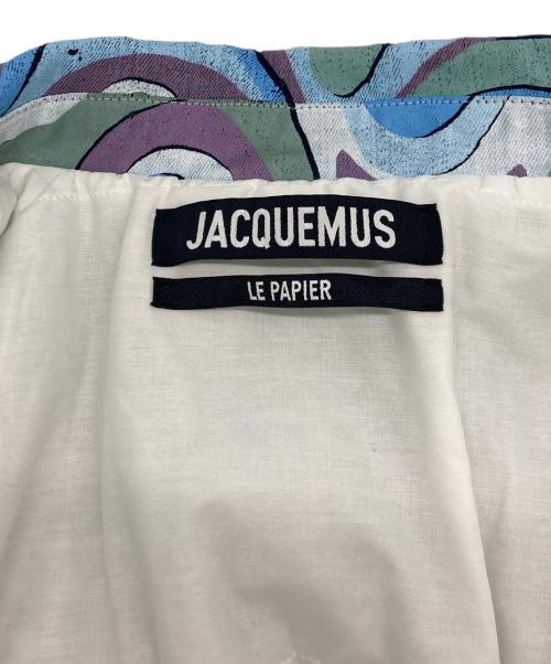jacquemus（ジャックムス）jacquemus (ジャックムス) Pescadou printed denim jacket パープル×ブルー サイズ:SIZE48の古着・服飾アイテム