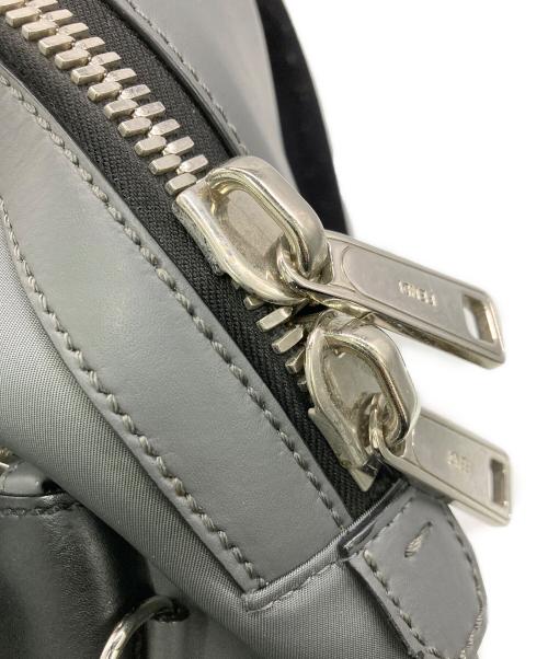 FENDI（フェンディ）FENDI (フェンディ) セレリアモンスターレザーリュック ブラック×グレーの古着・服飾アイテム