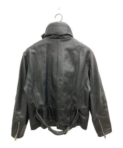 LOUIS VUITTON（ルイ ヴィトン）LOUIS VUITTON (ルイ ヴィトン) カーフスキンレザージャケット ブラック サイズ:SIZE 50の古着・服飾アイテム