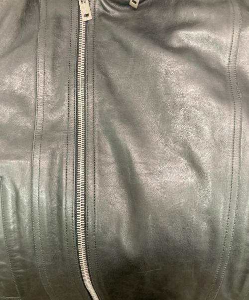 LOUIS VUITTON（ルイ ヴィトン）LOUIS VUITTON (ルイ ヴィトン) カーフスキンレザージャケット ブラック サイズ:SIZE 50の古着・服飾アイテム