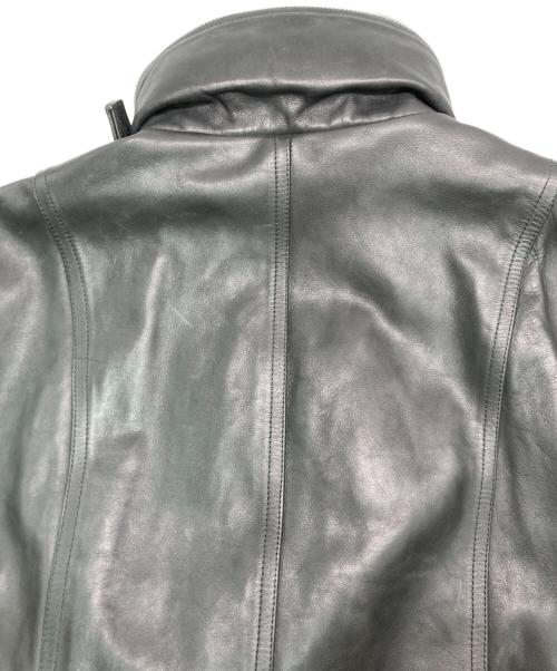 LOUIS VUITTON（ルイ ヴィトン）LOUIS VUITTON (ルイ ヴィトン) カーフスキンレザージャケット ブラック サイズ:SIZE 50の古着・服飾アイテム