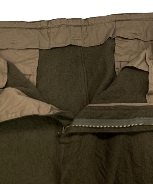 Yohji Yamamoto pour homme（ヨウジヤマモト プールオム）Yohji Yamamoto pour homme (ヨウジヤマモト プールオム) ウール 縮絨 ワイドパンツ ブラウン サイズ:SIZE 1の古着・服飾アイテム