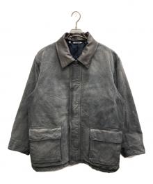 AURALEE（オーラリー）の古着「PRODUCT DYED ORGANIC COTTON DUCK BLOUSON(プロダクト ダイド オーガニック コットン ダック ブルゾン)」｜ブラック
