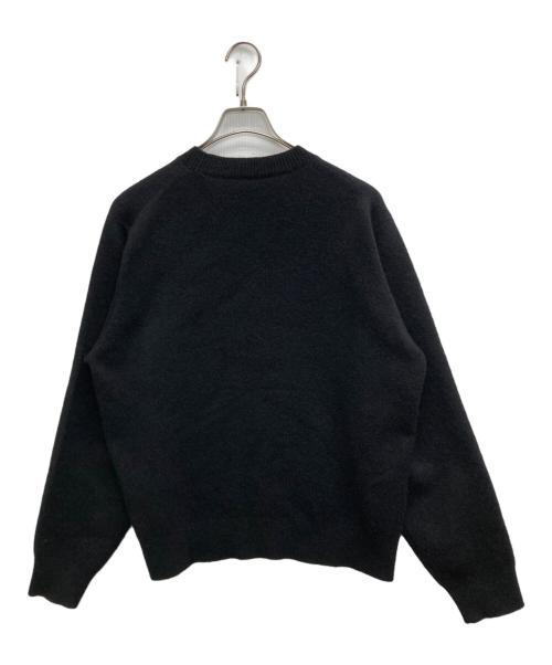 COMOLI（コモリ）COMOLI (コモリ) ラムズウール クルーネック ブラック サイズ:SIZE 3の古着・服飾アイテム