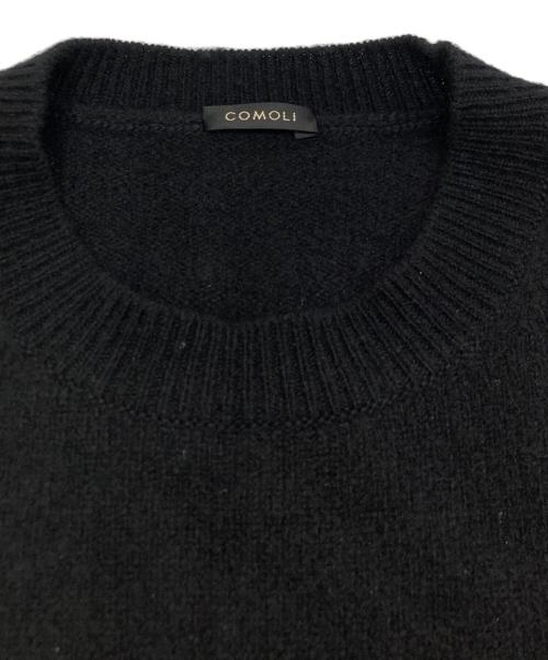 COMOLI（コモリ）COMOLI (コモリ) ラムズウール クルーネック ブラック サイズ:SIZE 3の古着・服飾アイテム