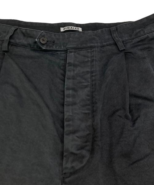 AURALEE（オーラリー）AURALEE (オーラリー) PRODUCT DYED FINX CHINO ブラック サイズ:SIZE　4の古着・服飾アイテム