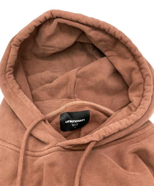 unknown（アンノーン）unknown (アンノウン) クロスラインストーンパーカー ブラウン サイズ:SIZE XLの古着・服飾アイテム