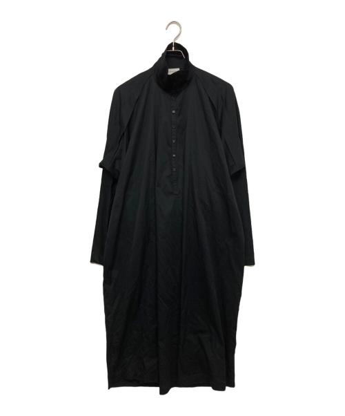 LEMAIRE（ルメール）LEMAIRE (ルメール) コットン スタンドカラーシャツドレス ブラック サイズ:SIZE 36の古着・服飾アイテム