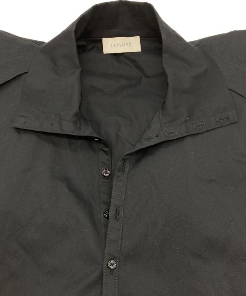 LEMAIRE（ルメール）LEMAIRE (ルメール) コットン スタンドカラーシャツドレス ブラック サイズ:SIZE 36の古着・服飾アイテム