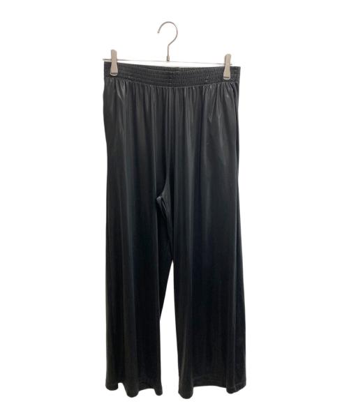 MM6 Maison Margiela（エムエムシックスメゾンマルジェラ）MM6 Maison Margiela (エムエムシックスメゾンマルジェラ) コーティングイージーワイドパンツ ブラック サイズ:SIZE Sの古着・服飾アイテム