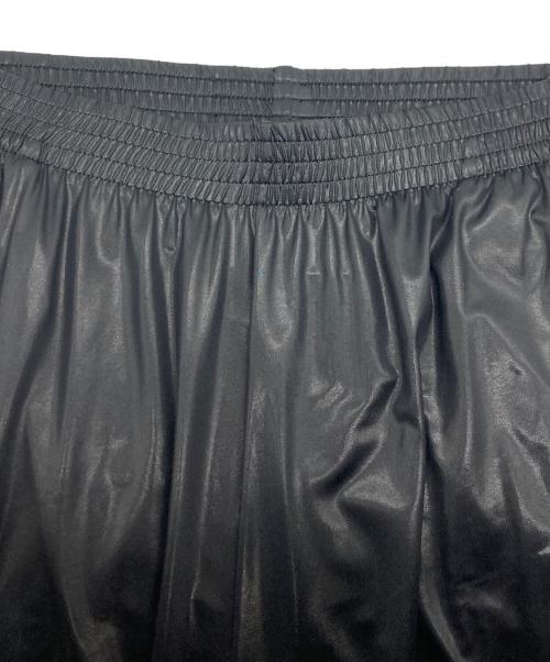 MM6 Maison Margiela（エムエムシックスメゾンマルジェラ）MM6 Maison Margiela (エムエムシックスメゾンマルジェラ) コーティングイージーワイドパンツ ブラック サイズ:SIZE Sの古着・服飾アイテム