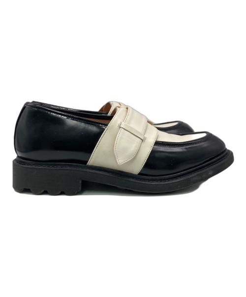 ROBERT CLERGERIE（ロベール・クレジュリー）ROBERT CLERGERIE (ロベール・クレジュリー) ローファー ホワイト×ブラック サイズ:SIZE 23cmの古着・服飾アイテム