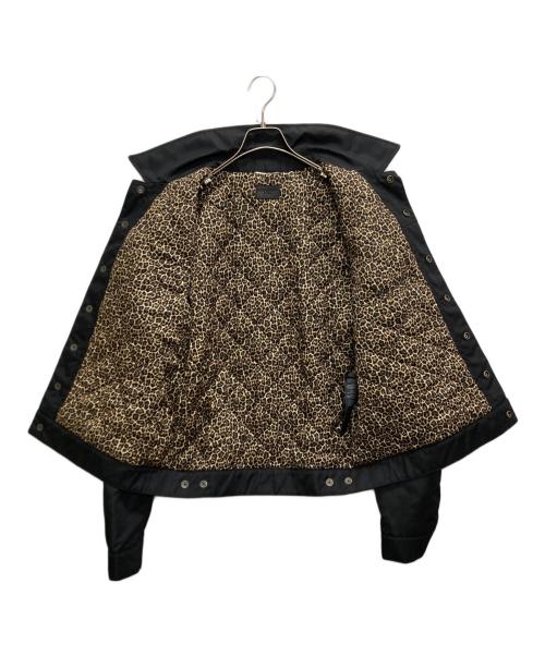 Saint Laurent Paris（サンローランパリ）Saint Laurent Paris (サンローランパリ) レオパードライナーパテッドトラッカージャケット ブラック サイズ:SIZE 48の古着・服飾アイテム