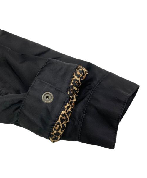 Saint Laurent Paris（サンローランパリ）Saint Laurent Paris (サンローランパリ) レオパードライナーパテッドトラッカージャケット ブラック サイズ:SIZE 48の古着・服飾アイテム