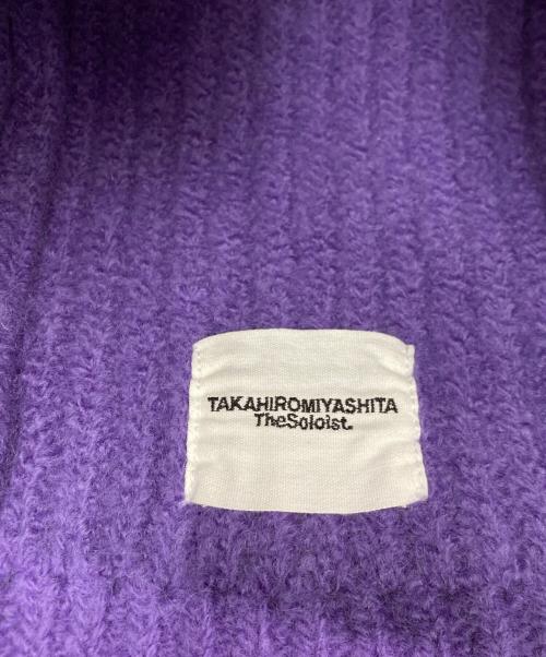 TAKAHIROMIYASHITA TheSoloIst.（タカヒロミヤシタ ザソロイスト）TAKAHIROMIYASHITA TheSoloIst. (タカヒロミヤシタ ザソロイスト) ニットバラクラバ パープルの古着・服飾アイテム