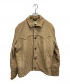 A BATHING APE×POST O'ALLSア ベイシング エイプ×ポストオーバーオールズ）の古着「コーデュロイpolarfleeceブルゾン」｜ブラウン