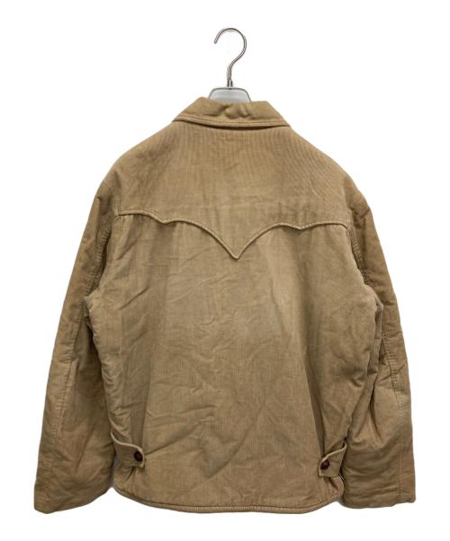 A BATHING APE（ア ベイシング エイプ）A BATHING APE (ア ベイシング エイプ) POST O'ALLS (ポストオーバーオールズ) コーデュロイpolarfleeceブルゾン ブラウン サイズ:SIZE Lの古着・服飾アイテム